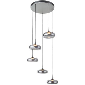 Italux Tenele PND-24028-5A-SILV Pendelleuchte 5x35W/LED 3000K 1514lm IP20