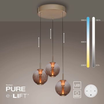 Paul Neuhaus PURE E-Infinity 2222-97 Pendelleuchte 3x7W/LED 2200-5000k 560lm ip20