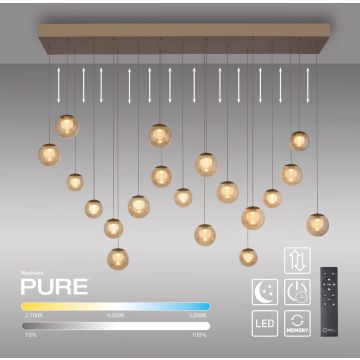Paul Neuhaus PURE POPUP 2589-97 Pendelleuchte 19x3W/LED 2200-5000k 4500lm ip20