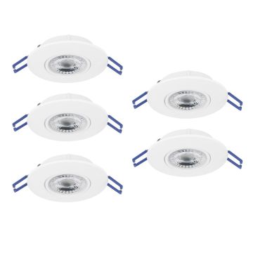 Eglo GEDREZ 300185 Einbau-Downlight 5x4.9W/LED 2700K, 4000K, 6500K 2600lm ip20