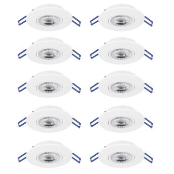 Eglo GEDREZ 300187 Einbau-Downlight 10x4.9W/LED 2700K, 4000K, 6500K 5200lm ip20