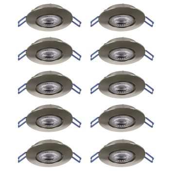 Eglo GEDREZ 300196 Einbau-Downlight 10x4.9W/LED 2700K, 4000K, 6500K 5200lm ip20