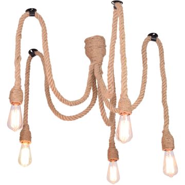 Polux ROPE 312921 Pendelleuchte 5x12W LED/E27 IP20