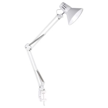 Polux WORKER 327536 Schreibtischlampe mit Clip 1x10W/E27 IP20