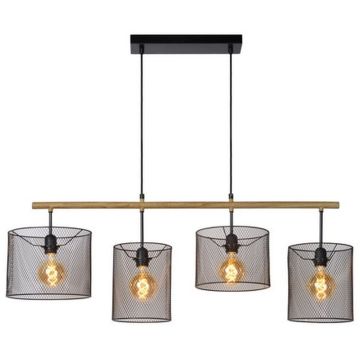 Lucide BASKETT 45459/04/30 Pendelleuchte 4x60w/e27 ip20