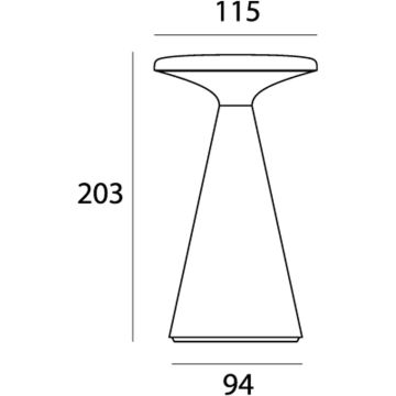 Maxlight FUNGHI T0064 Tischleuchte 1x1.6w/led 2700k 160lm ip44