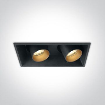 One Light The Recessed Cylinders 51211C/B/W Einbau-Downlight 2x11W/LED 3000K 820lm IP20