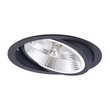Light Prestige Nero LP-4424/1RS BK movable Einbau-Downlight 1x50W/GU10 IP20