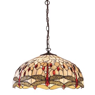 Endon DRAGONFLY BEIGE 64079 Pendelleuchte 3x60W/E27 IP20