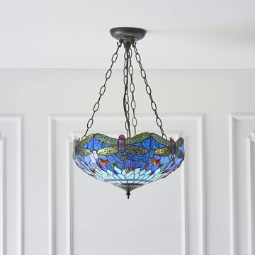 Endon DRAGONFLY BLUE 64075 Pendelleuchte 3x60W/E27 IP20