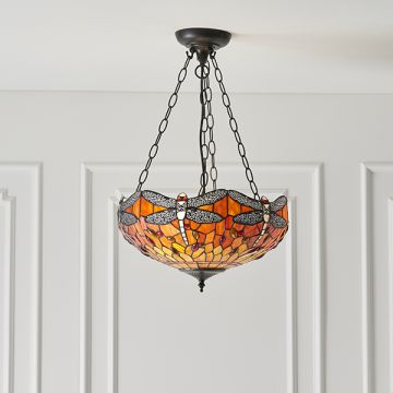 Endon DRAGONFLY FLAME 64076 Pendelleuchte 3x60W/E27 IP20
