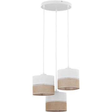 TK Lighting LINOBIANCO 6575 Pendelleuchte 3x15W/E27