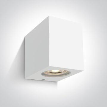 One Light Outdoor Cube 67142H/W Wandleuchte 1x6W/GU10 IP65