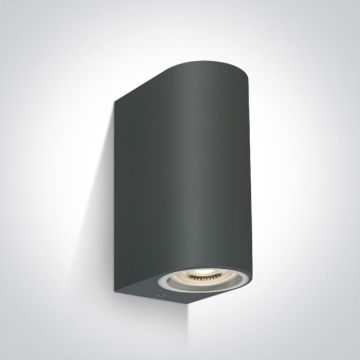 One Light Outdoor Cylinders 67142G/AN Wandleuchte 2x6W/GU10 IP65