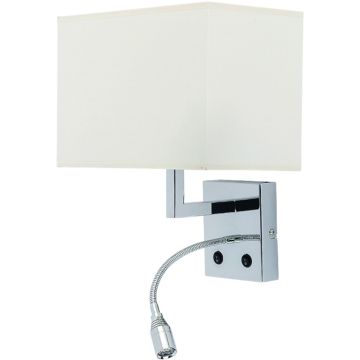 Nowodvorski HOTEL LED 6800 Wandleuchte 1x60W; 1x2,2W/E27/LED 4000K IP20