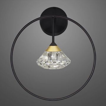 Altavola Design Tiffany LA059/W_black Wandleuchte 1x1x3W/LED 3000K 180lm IP20