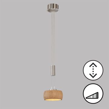 Fischer&Honsel SHINE-WOOD 61075 Pendelleuchte 1x9W/LED 2700K 950 lm IP20