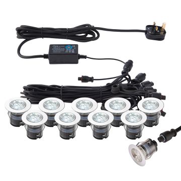 Endon IKONPRO CCT 76616 Einfahrtbeleuchtung 10x0,75W/LED 6500K/20000 280LM IP67