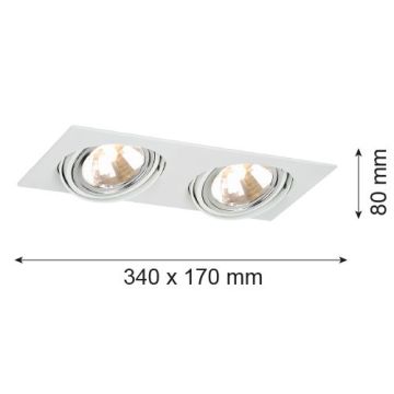 Argon OLIMP 785 Einbau-Downlight 2x6W/G9 IP20