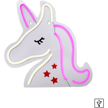 Paul Neuhaus NEON-UNICORN 85025-70 Wandleuchte 1x8,5W/LED multikolor 7lm ip20