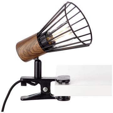 Brilliant MANAMA 78101/76 Schreibtischlampe mit Clip 1x28W/E14 IP20