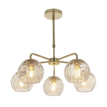 Endon DIMPLE 91969 Kronleuchter 5x25W/E14 IP20