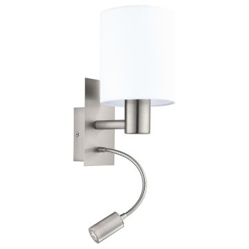 Eglo PASTERI 96477 Wandleuchte 1x40W/E27 + 1X3,5W/LED 380LM