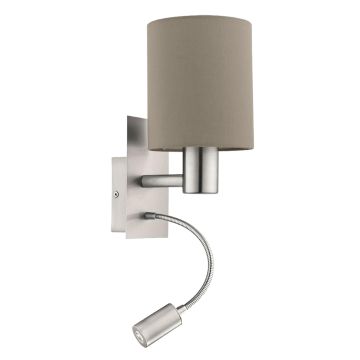 Eglo PASTERI 96478 Wandleuchte 1x40W/E27 + 1X3,5W/LED 380LM
