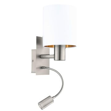 Eglo PASTERI 96484 Wandleuchte 1x40W/E27 + 1X3,5W/LED 380LM