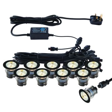 Endon IKONPRO 99765 Einfahrtbeleuchtung 10x0.75W/SMD 4014 3000K|4000K IP67