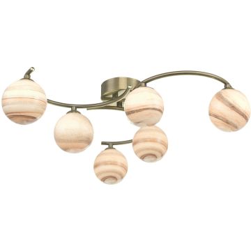 Dar Lighting ATIYA ATI6475-07 Deckenlampe 6x40W/G9