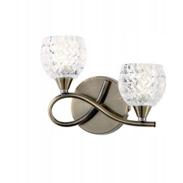 Endon BOYER BOYER-2WBAB-L Wandleuchte 2x33W/G9 IP20