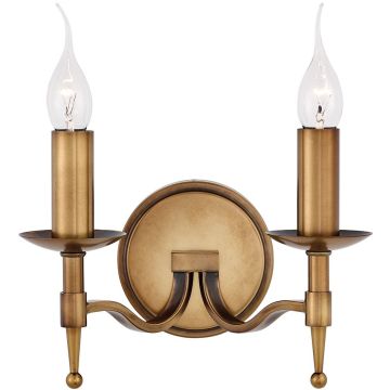 Endon STANFORD CA1W2B Wandleuchte 2x40W/E14