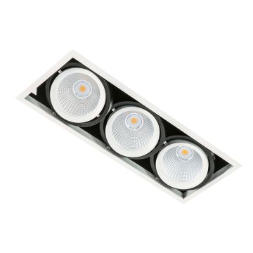 Italux VERTICO GL7108-3/3X18W 4000K WH+BL Einbau-Downlight 3x18W/LED 4200LM IP20
