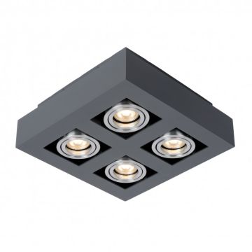 Italux CASEMIRO IT8002S4-BK/AL Aufbau-Downlight 4x50W/GU10