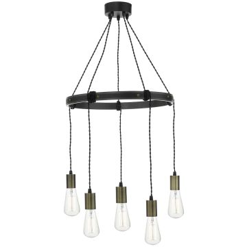 Dar Lighting IVAN IVA0531 Pendelleuchte 5x60W/E27 IP20