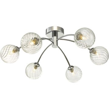 Dar Lighting IZZY IZZ0650-03 Deckenlampe 6x40W/G9