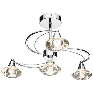 Dar Lighting LUTHER LUT0450 Deckenlampe 4x40W/G9