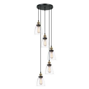 Italux FRANCIS MDM-2563/5 GD+CL Pendelleuchte 5x40W/E27
