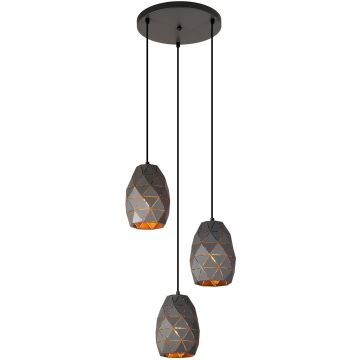 Italux HARLEY MDM-3480/3A GR+GD Pendelleuchte 3x40W/E27 IP20