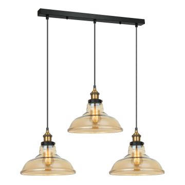 Italux HUBERT MDM-2381/3 GD+AMB Pendelleuchte 3x40W/E27