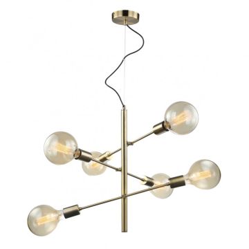 Italux MADALYN MDM3582/6 AB Kronleuchter 6x40W/E27