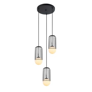 Italux MATTY MDM-3939/3 BK Pendelleuchte 3x40W/E27 IP20