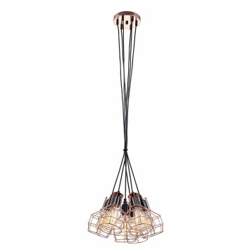 Italux PERIFO MDM-2272/6 BK+COP Pendelleuchte 6x60W/E27 IP20