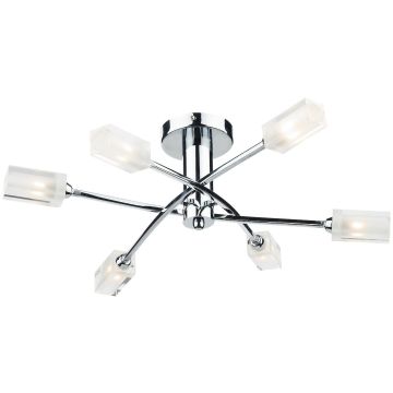 Dar Lighting MORGAN MOR6450 Deckenlampe 6x25W/G9