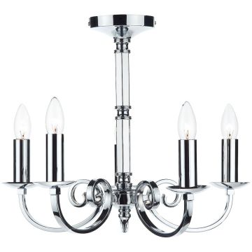 Dar Lighting MURRAY MUR0550 Kronleuchter 5x40W/E14
