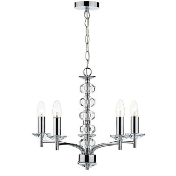 Dar Lighting OLEANA OLE0550 Kronleuchter 5x40W/E14