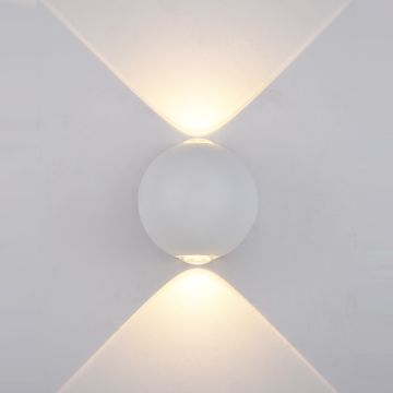 Italux CARSOLI PL-308W Wandleuchte 2x4W/LED 140LM IP54