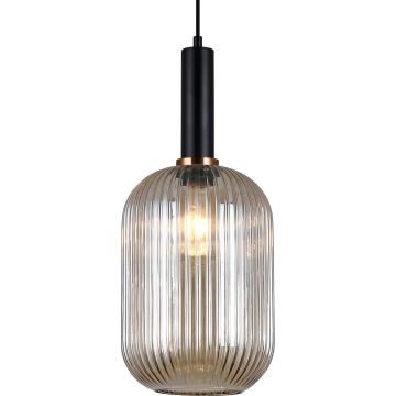 Italux ANTIOLA PND-5588-1L-BK+AMB Pendelleuchte 1x40W/E27 IP20