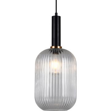 Italux ANTIOLA PND-5588-1L-BK+CL Pendelleuchte 1x40W/E27 IP20